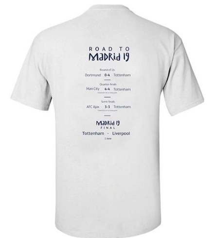 สเปอร์ : เสื้อที่ระลึกยูฟ่าแชมป์เปี้ยนลีค  road to Madrid19