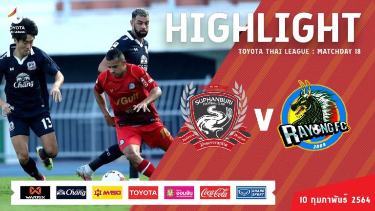 ไฮไลท์บอล สุพรรณบุรี เอฟซี 1 – 0 ระยอง เอฟซี ฟุตบอลไทยลีก 2020 | 10 ก.พ. 64